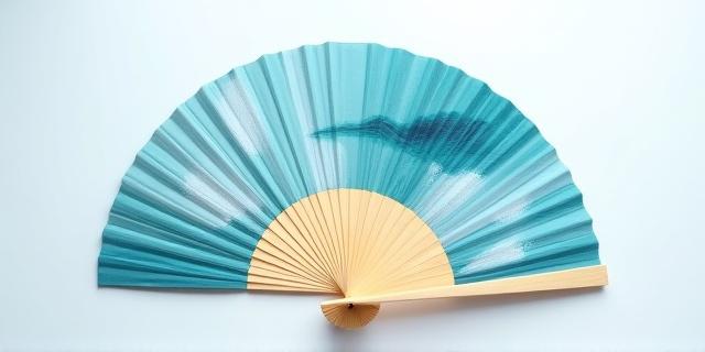 夏のそよ風シルク扇子